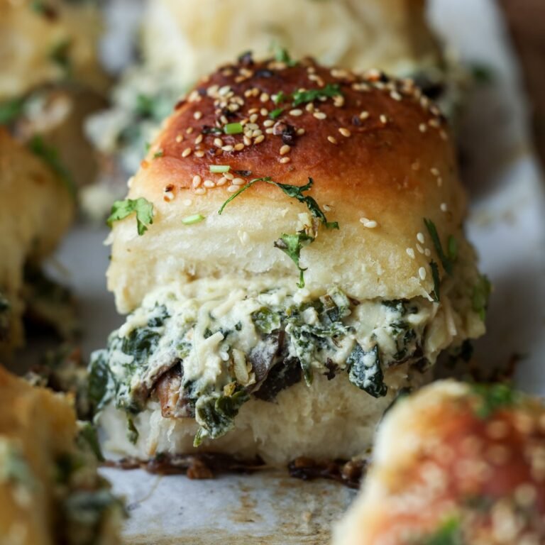 Cheesy Pull-Apart Mushroom Sliders