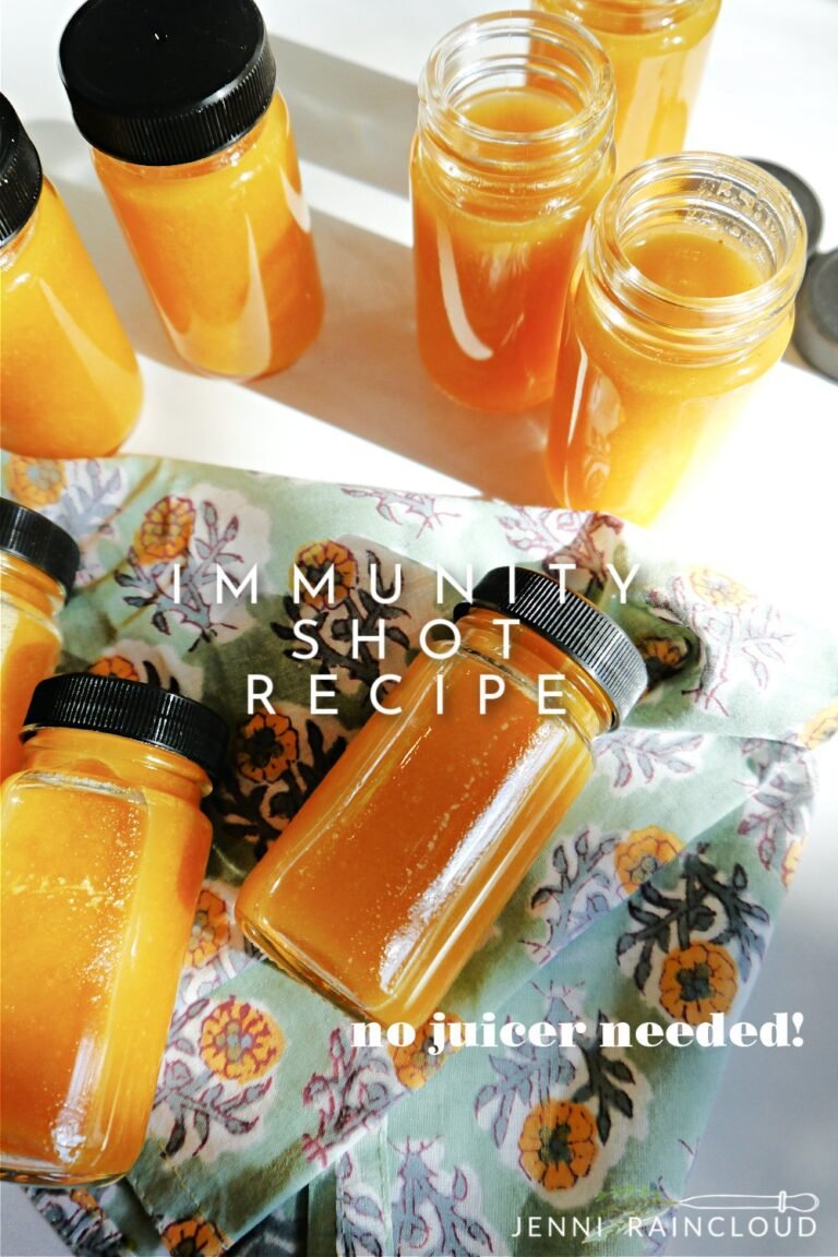 Easy Homemade Immunity Shot Recipe w/Ginger & Turmeric (No Juicer Required)