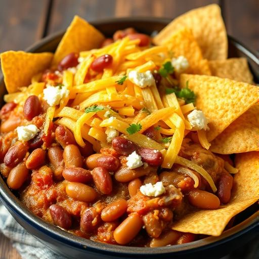 Gluten Free A-Z : “Super Bowl-Ready “Cheesy” Bean Bake: Perfect with Corn Chips!”