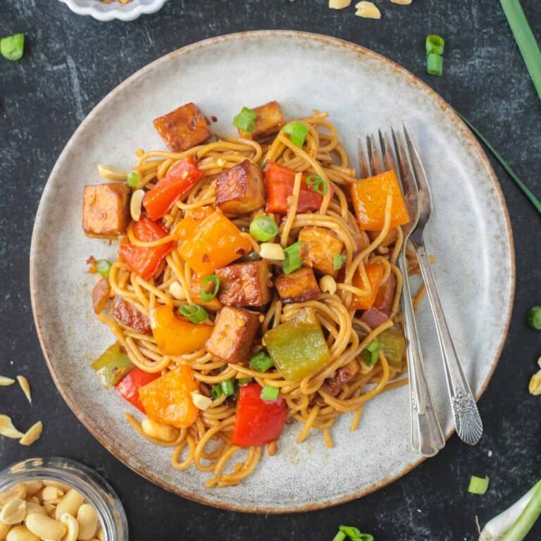 Kung Pao Tofu with Noodles